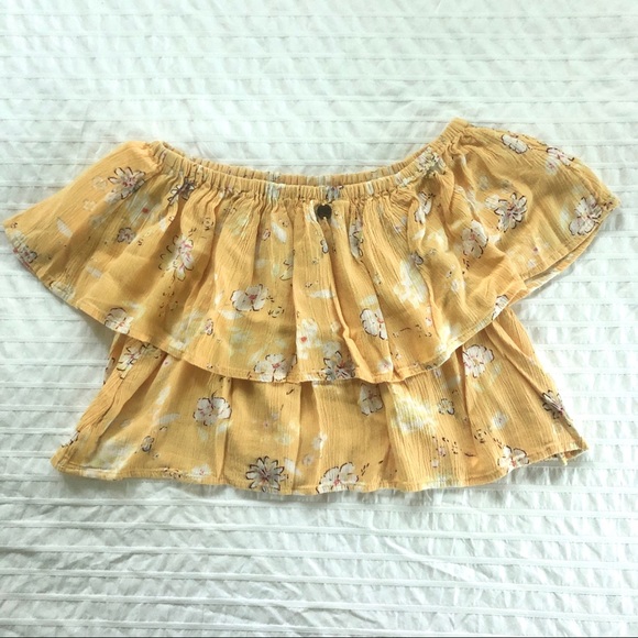 Billabong off the shoulder convertible crop top - Picture 4 of 8